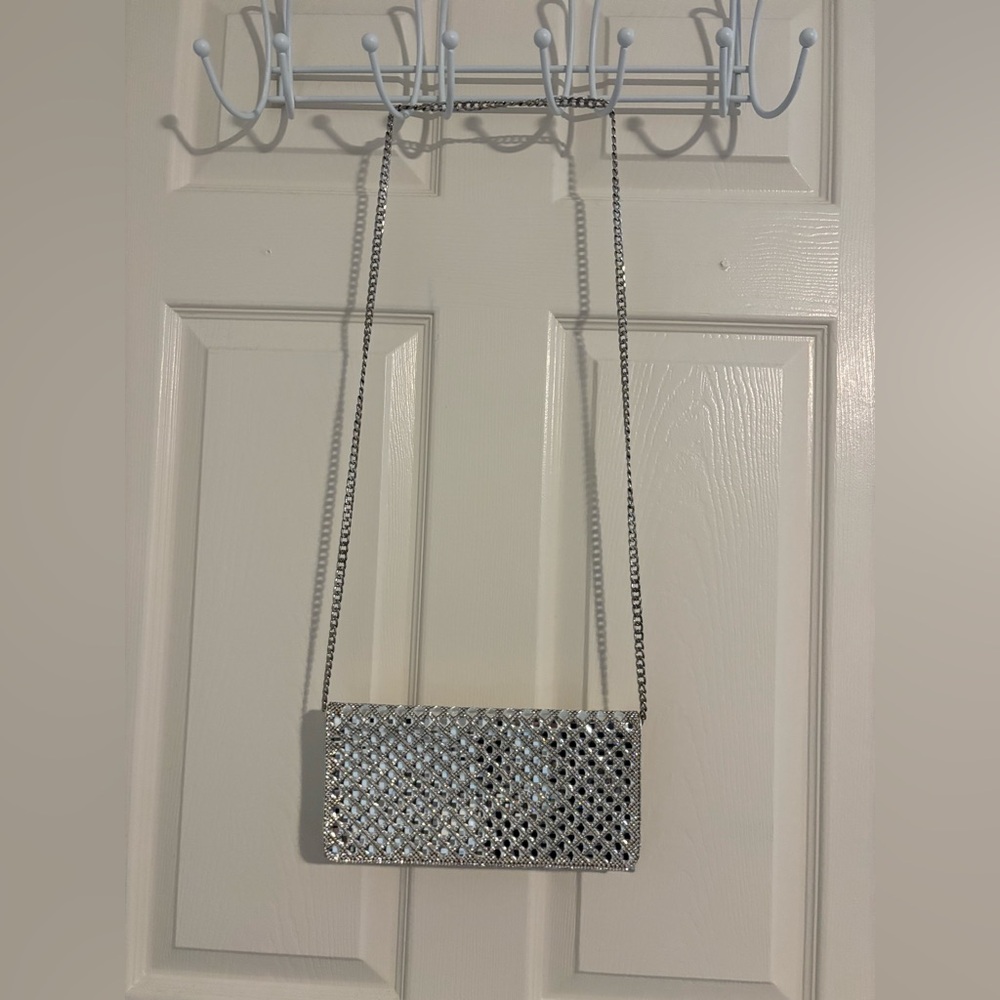 Silver Chain Evening Clutch